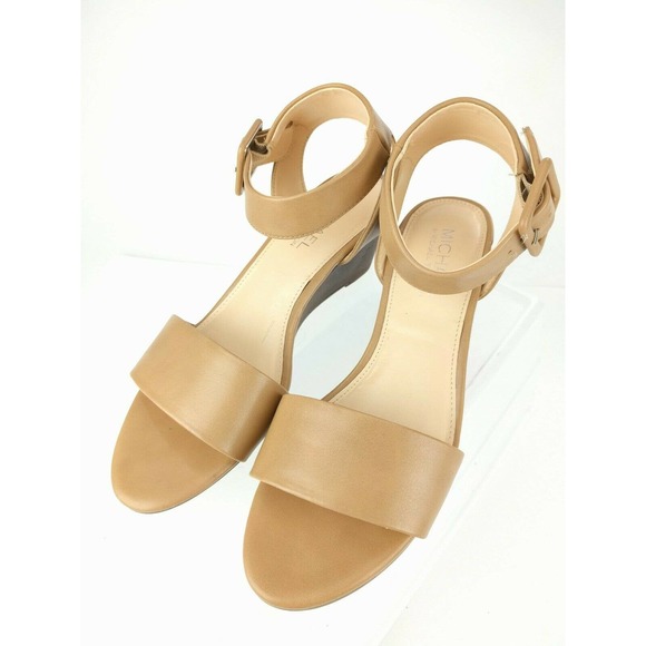 MICHAEL SHANNON RUBY WEDGE HEEL SANDALS SIZE 8.5 - Picture 3 of 6